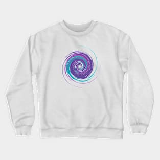 Colorful swirl in purple and blue color Crewneck Sweatshirt